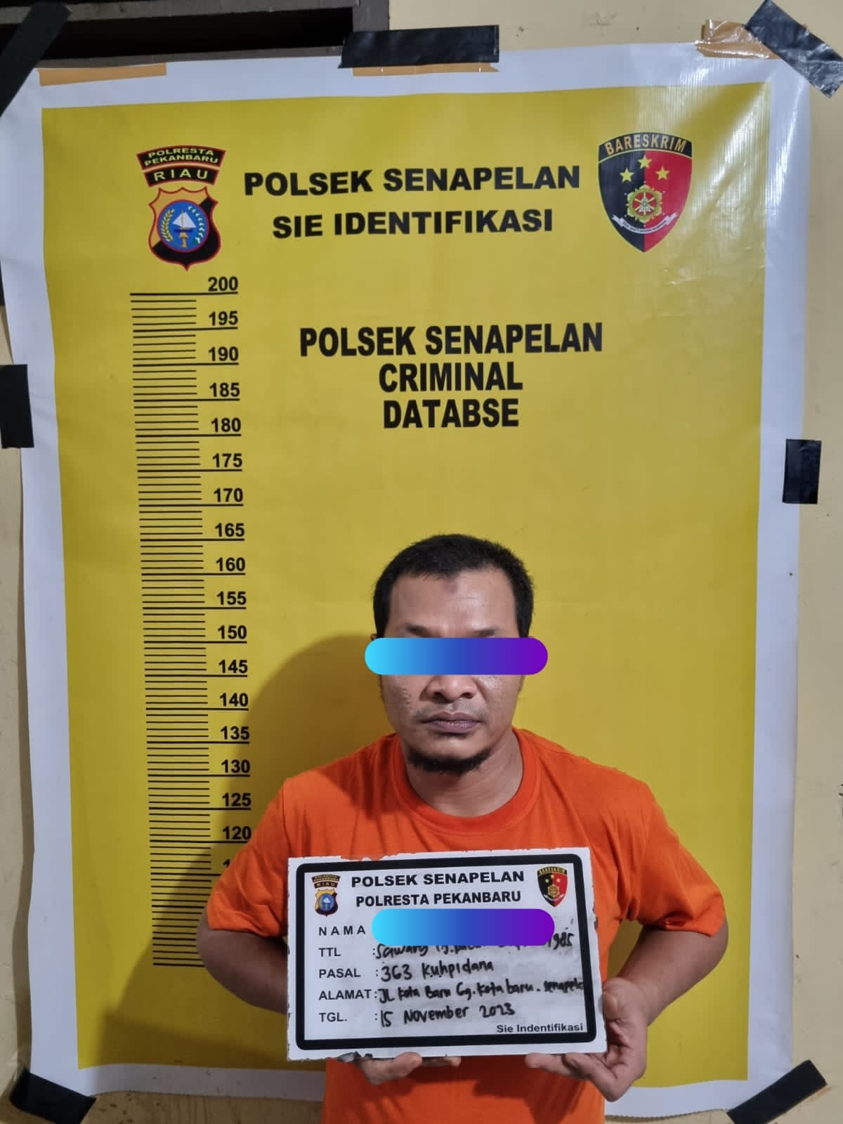 Dalam Hitungan Jam Polsek Senapelan Berhasil Ringkus Pelaku Pencurian Di Bengkel Las Anton